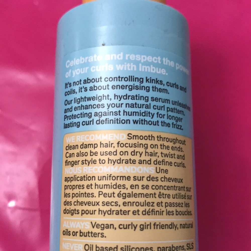 Imbue CURL ENERGISING HYDRATION SERUM 04 Finish enhance ,define,defrizz - Picture 6 of 11